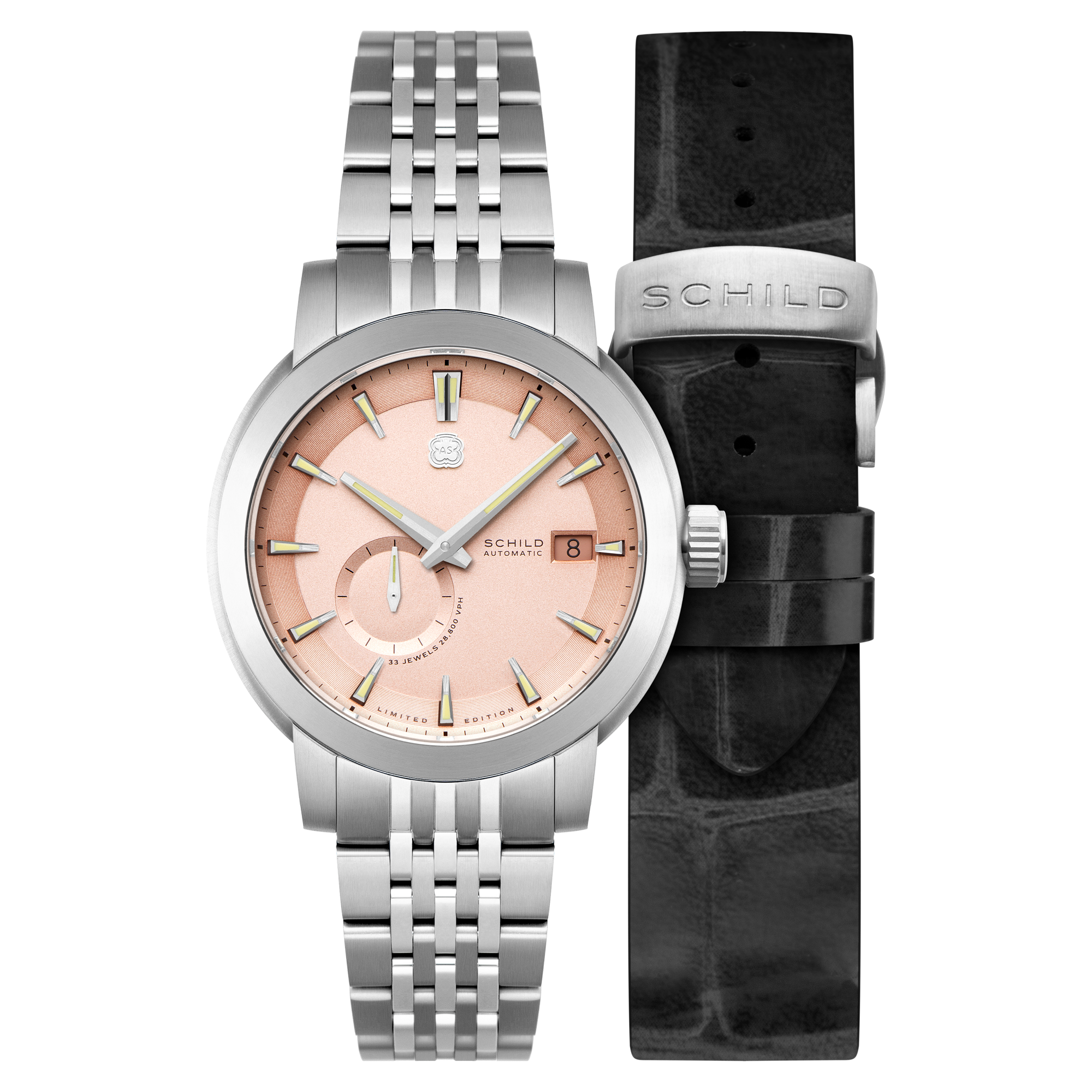 Salmon | Heinrich Micro Rotor Automatic Limited Edition – Schild 1896
